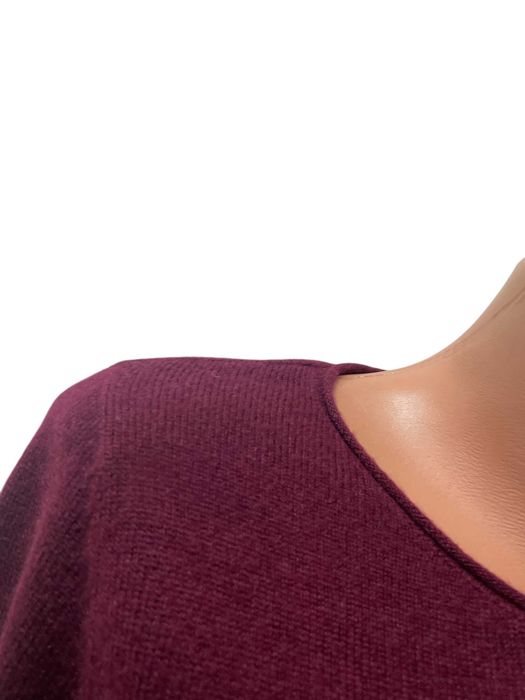 BLUE MOTION размер М дамски кашмирен пуловер 100% КАШМИР Бургунди