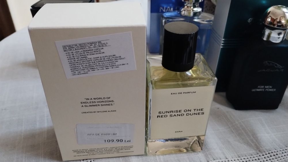 Nautica Voyage, Jaguar Ultimate, Zara Vibrant Leather, Zara Sunrise