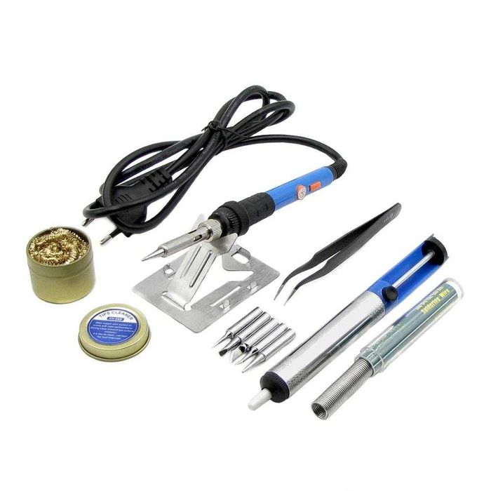 Комплект за запояване в кутия WEP 947-III, поялник 60W, човки 900M