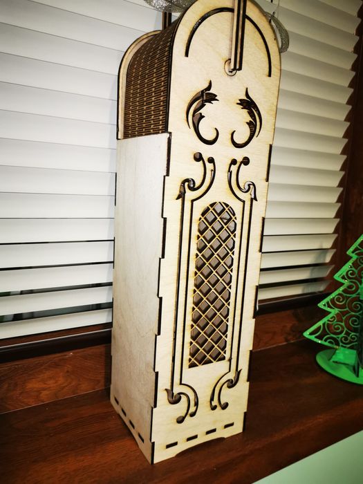 Кутия за вино, дървена