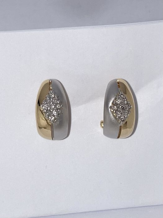 Cercei aur cu diamante 0.28ct