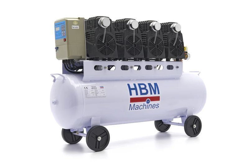 Безшумен компресор hbm без шум, без масло 120 л