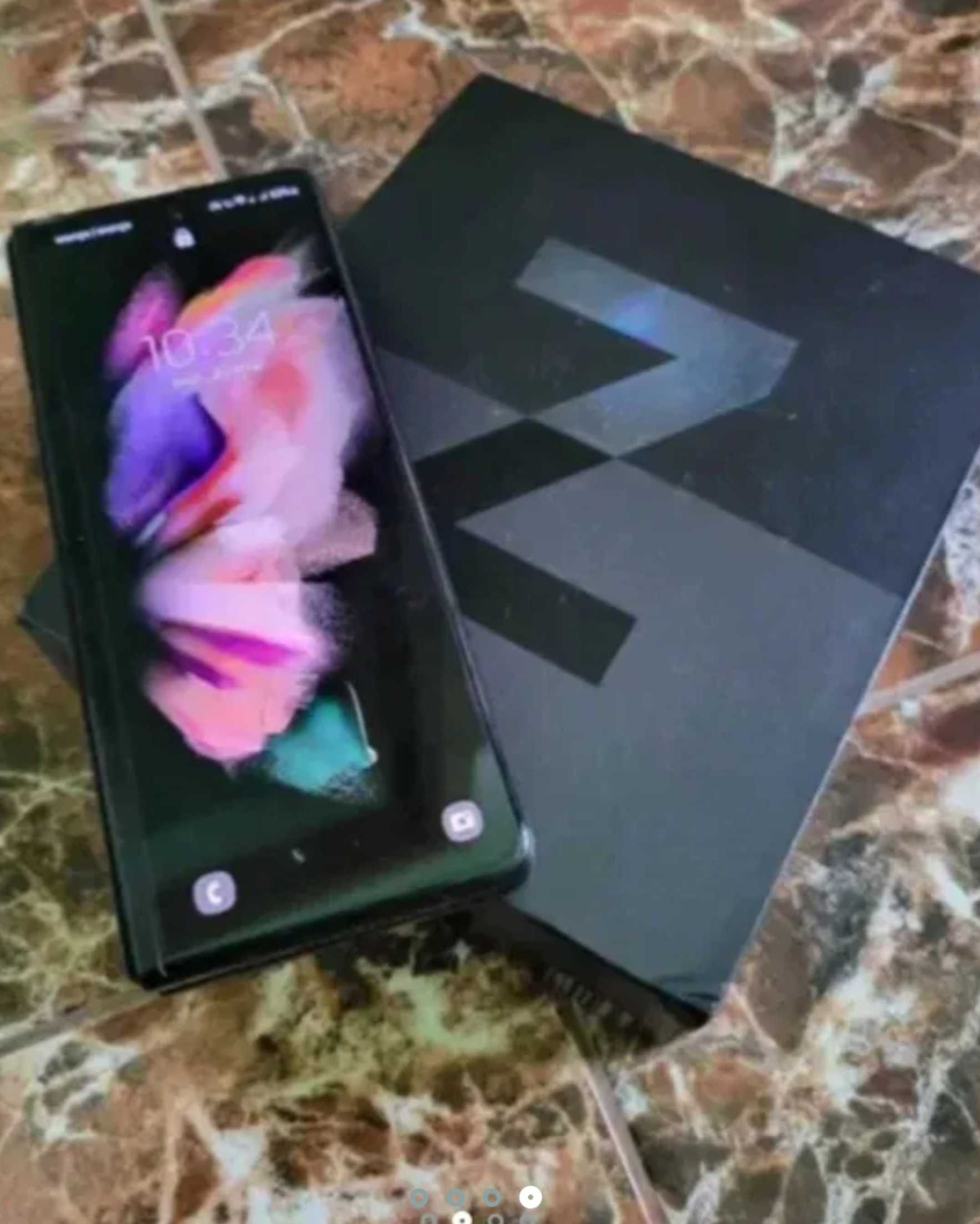 Samsung Galaxy Z Fold3 Dualsim Black SIGILAT 256gb/12gb Ram/husa CADOU