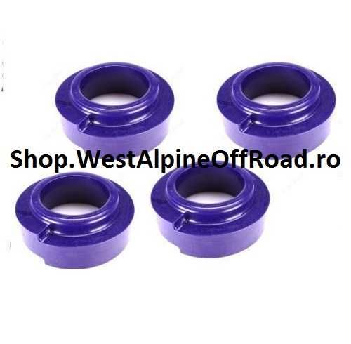 Kit bucse inaltare suspensie Nissan Patrol Y60 Y61 - CAUCIUC + 5 cm