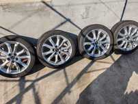 Set complet roti Mazda 3 BM 2014-2018, jante aliaj/tabla + anvelope va