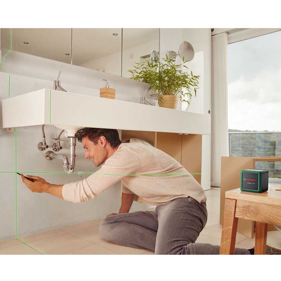 ПРОМОЦИЯ!Лазерен нивелир със зелен лъч Quigo Green 2 Bosch