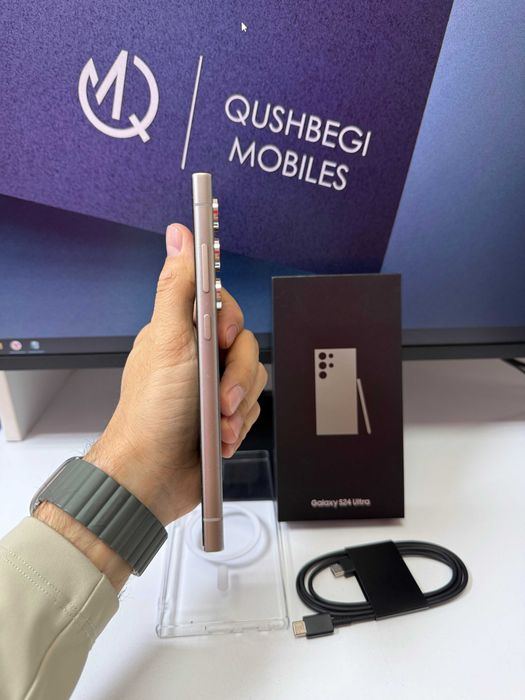 Yangidek! Samsung S24 Ultra Natural Titan 12/256GB Karobka usb bor!