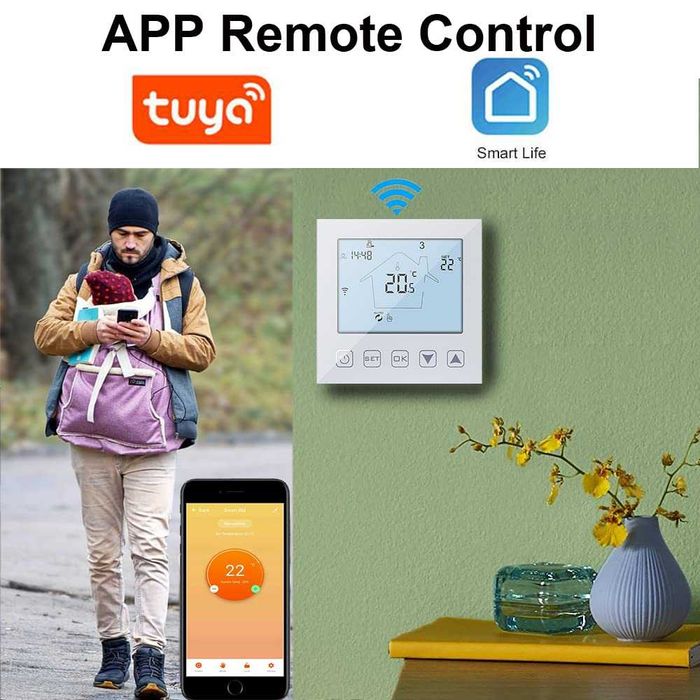Termostat SMART WiFi, KetoTeK,incalzire pardoseala, REDUS de la 215RON