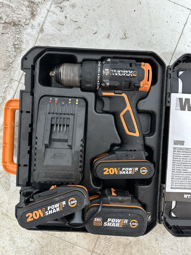 Bormasina filetanta percutie Worx wt350.2
