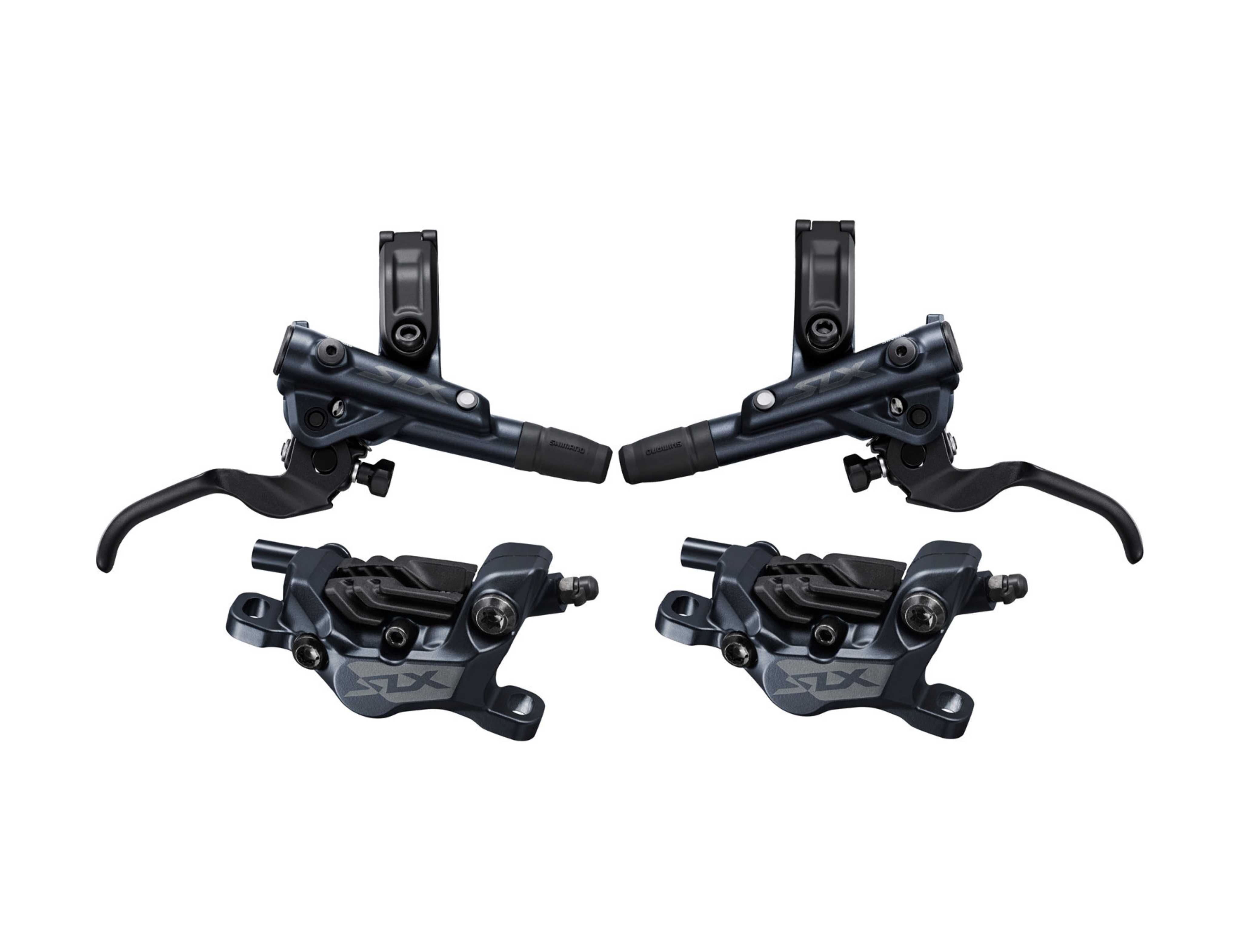 Комплект четирибутални спирачки Shimano SLX BR-M7120 - хидравлични