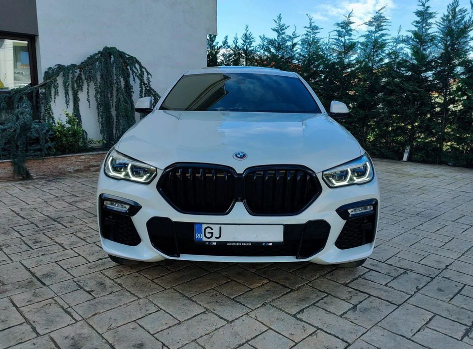 BMW X6 BMW X6 40i M-Pachet | 3.0 Benzina | 2021 | 79.000 km reali | Alb perla