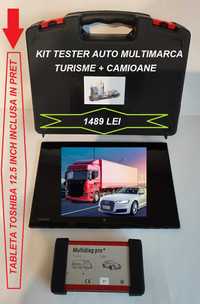 Tester Auto Multidiag Pro Turisme & Camioane in Romana +Tableta 12.5 "