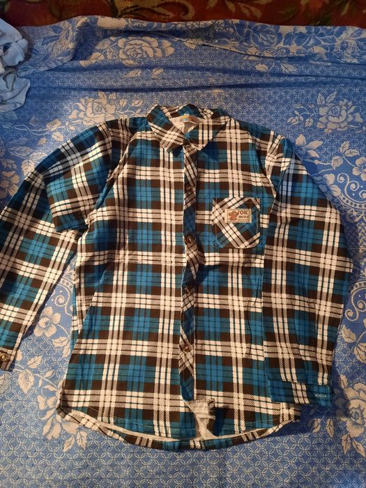 Рубашка новая байковая на 7-8 лет