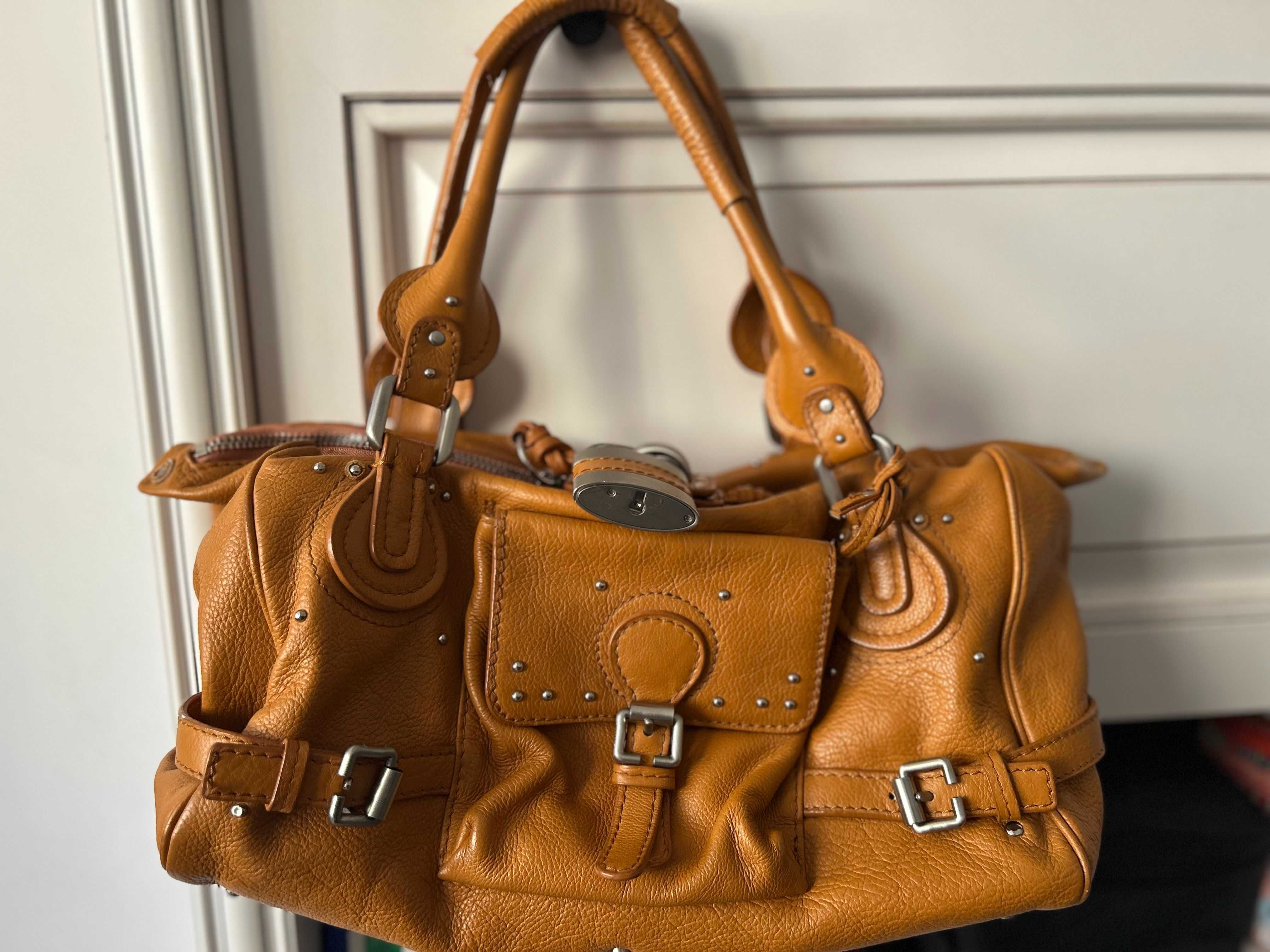 Geantă Chloé Paddington caramel