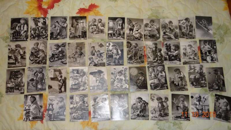Продавам 52 черно бели немски пощенски картички-1961г -GERMAN MECKI