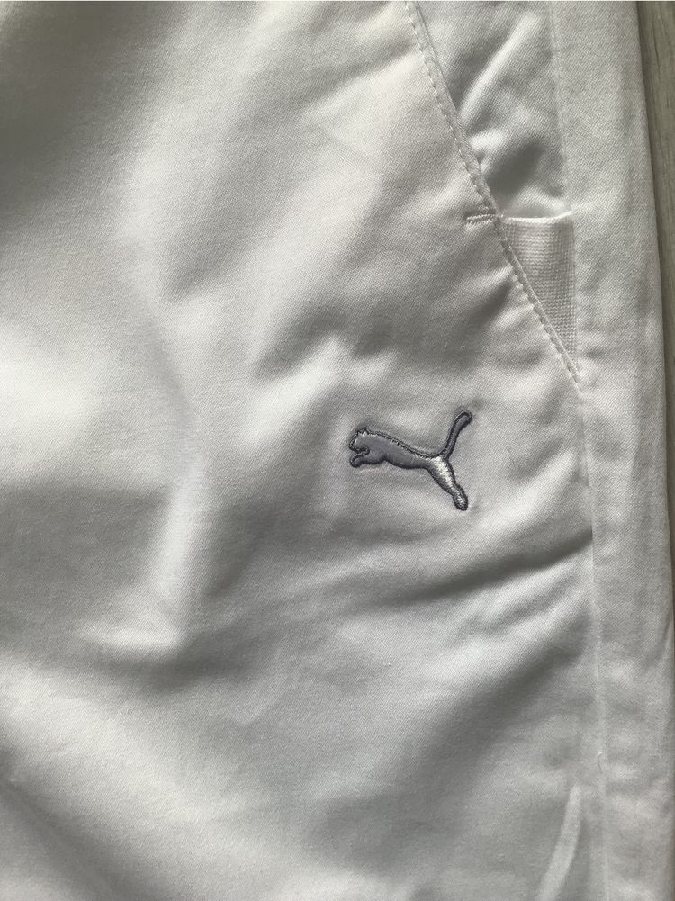 Pantaloni Puma albi