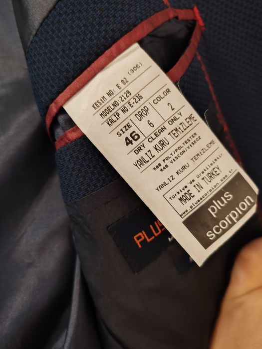 Sacou albastru, marime 46, corespondent M