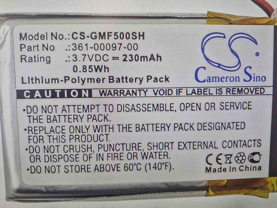 Батерия за CameronSino,Garmin Fenix ​​5, Approach S60,Forerunner 935