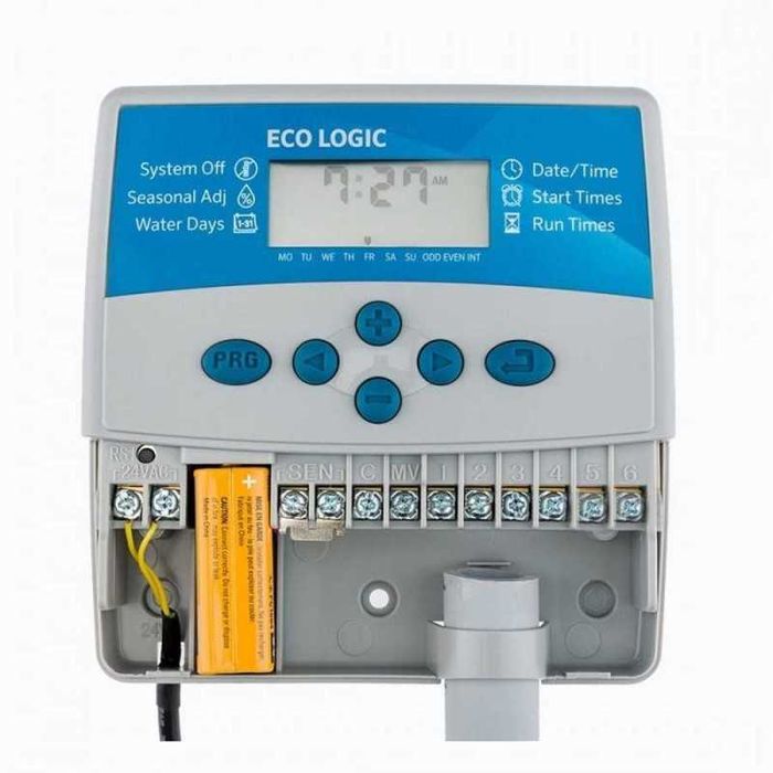 Pogramator irigatie HUNTER ECO-LOGIC 6 zone, interior ELC-601i-E
