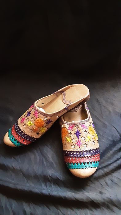 Papuci piele naturală