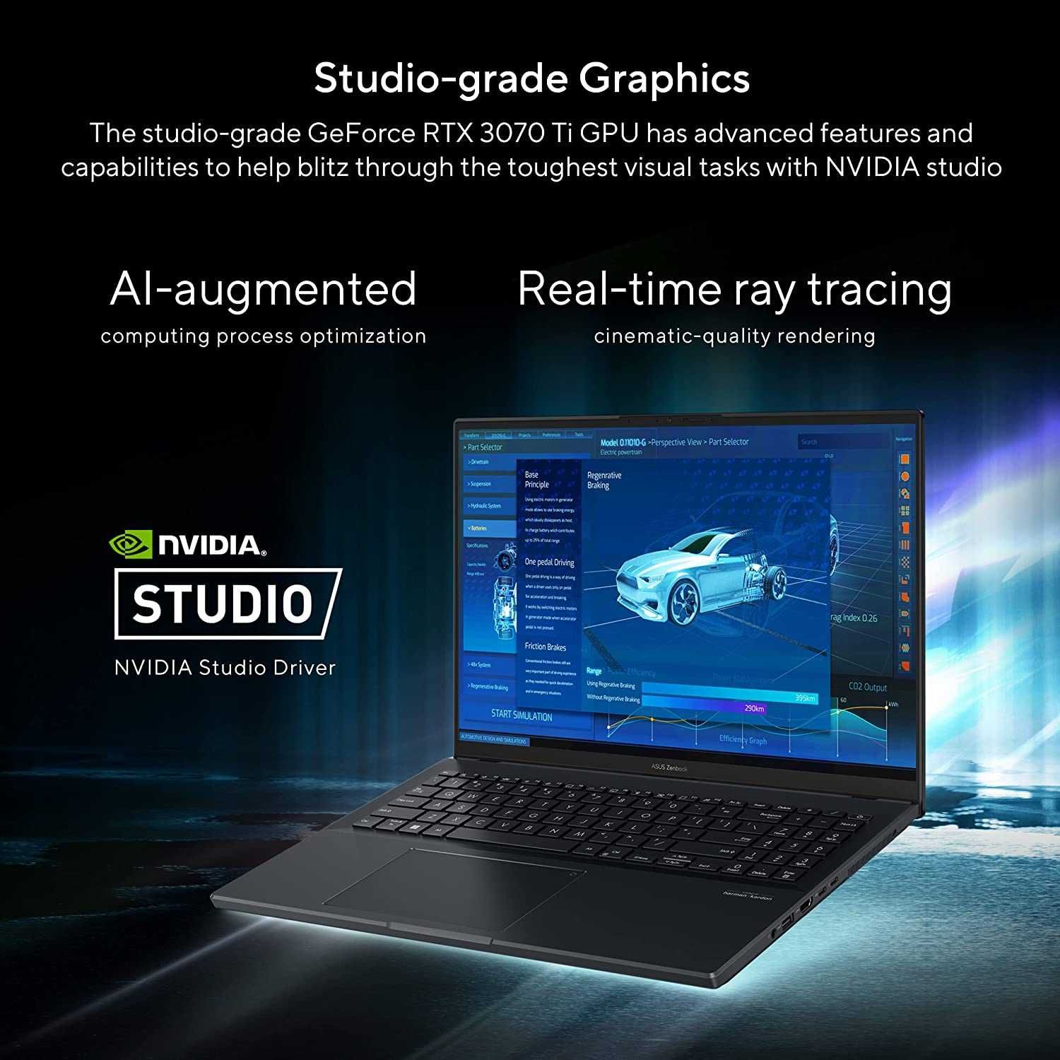 ASUS Zenbook Pro 16" 2.5K 165Hz i7-12650H 32GB nVidia RTX3070Ti 1TB