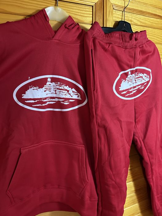 Екип Corteiz tracksuit горнище червен