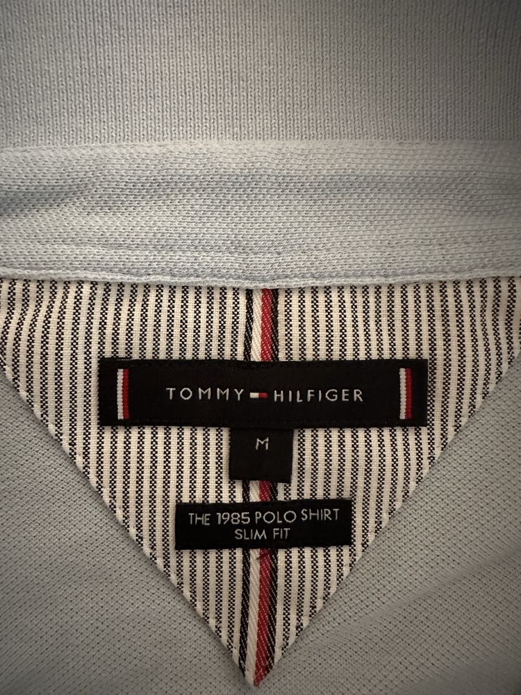 Тениска с яка(tommy hilfiger)
