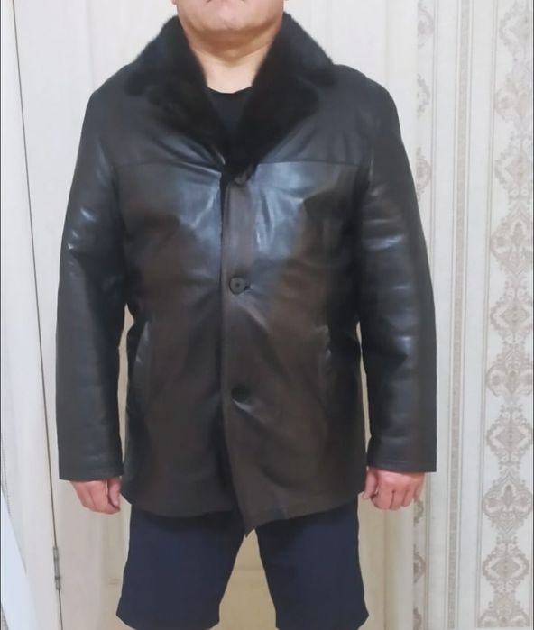 Кожанная дублёнка