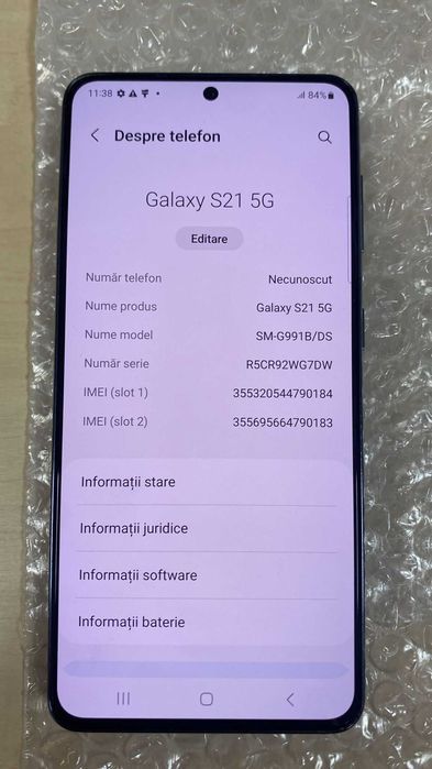 Samsung Galaxy S21 5G Dual Sim 128GB Gray ID-rwe865