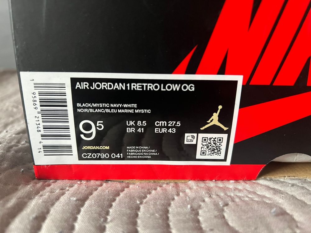 Jordan 1 low OG mystic navy - 43