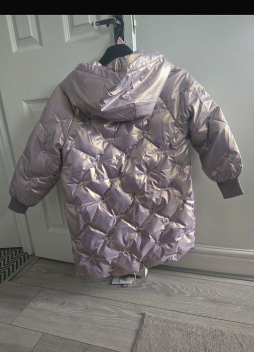 Детски яке със заешки пух