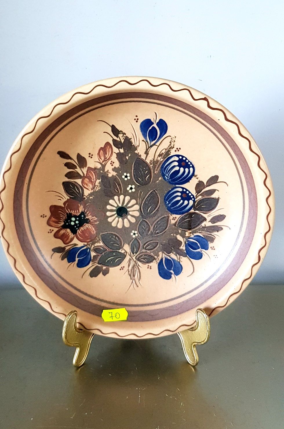 Farfurii/Carafa vechi din ceramică italiană glazurata