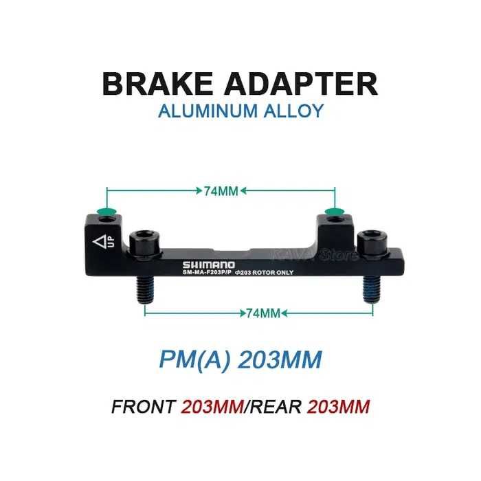 Адаптер  для дисковых тормозов 180 мм, 203 мм Shimano