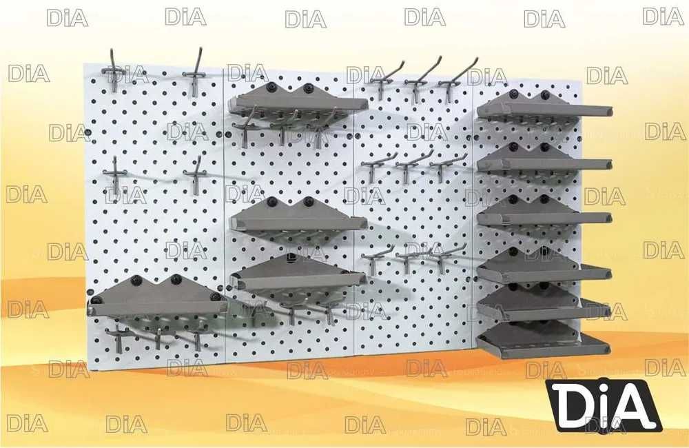 Панель перфорированная, настенная, для магазина и склада aspp