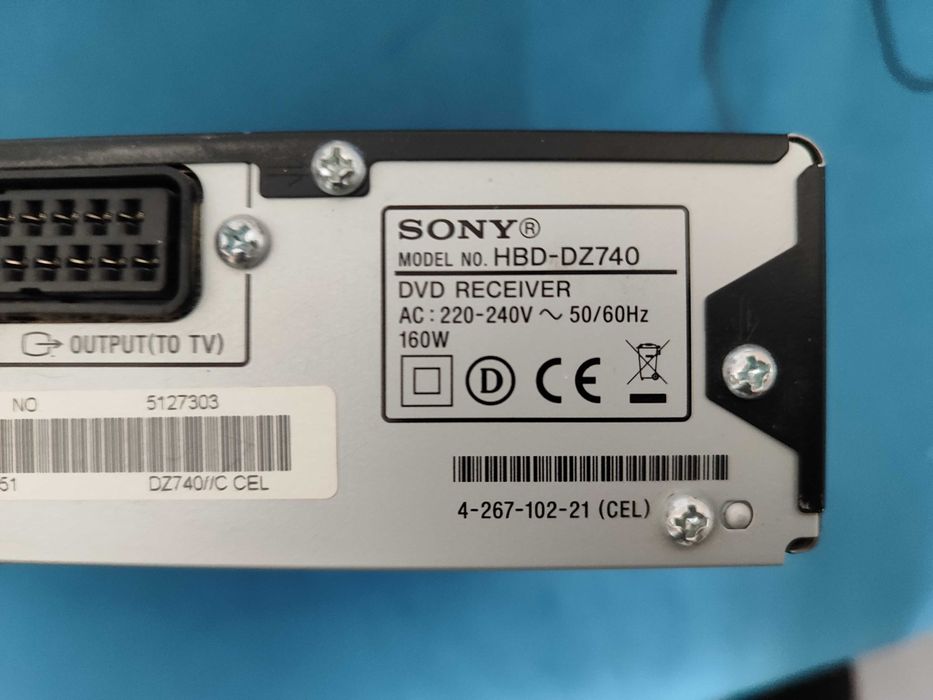 Продавам Система за домашно кино SONY HBD-DZ740, DVD RECEIVER