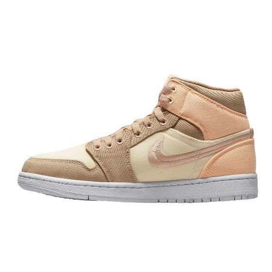 Air Jordan 1 Mid Canvas Khaki