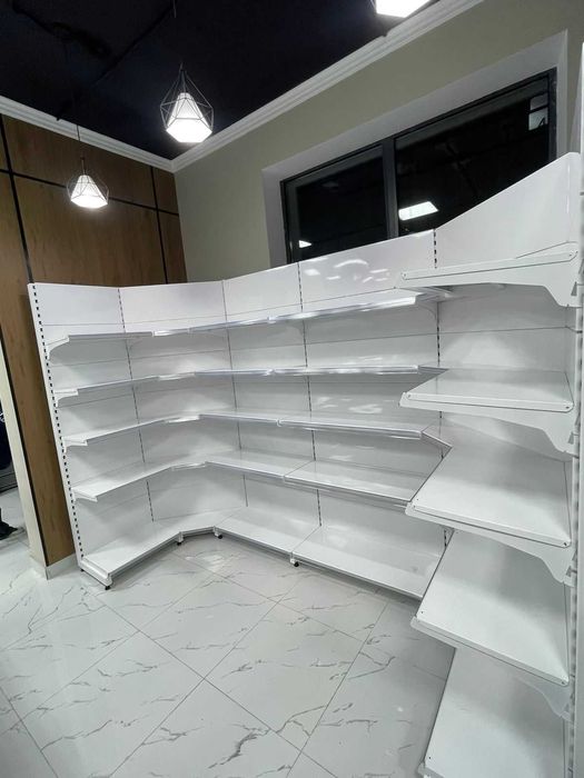 Металлические пристенные Торговые Стелажи Ветрины Полки для магазина
