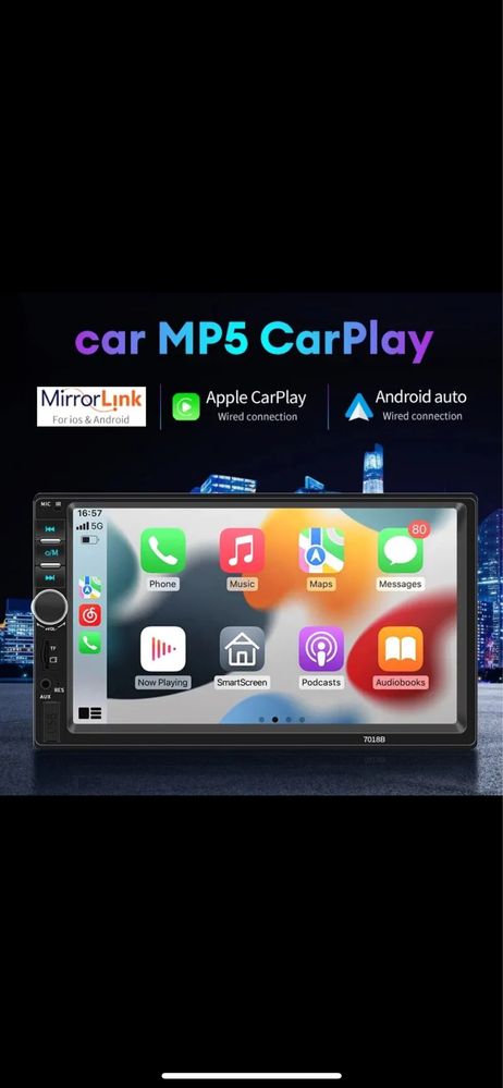 Navigatie auto AndroidAuto/CarPlay Universala