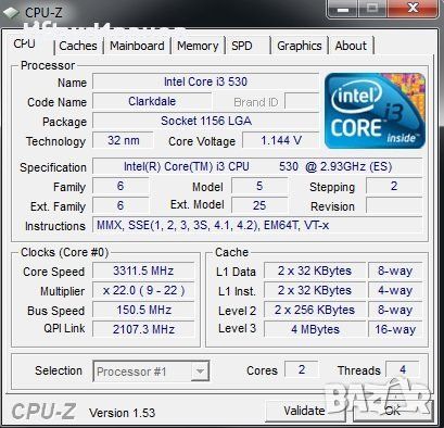 Intel Core i3-530 Processor 2.93 GHz 4 MB Cache Socket LGA 1156