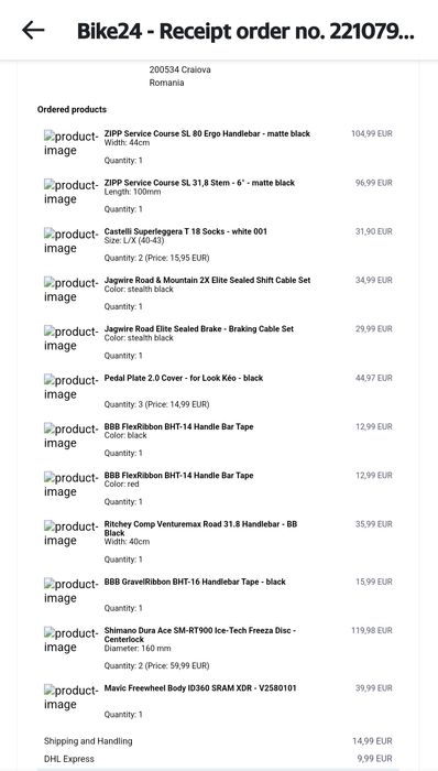 Zipp Service Course SL / Ergo 80 /  44