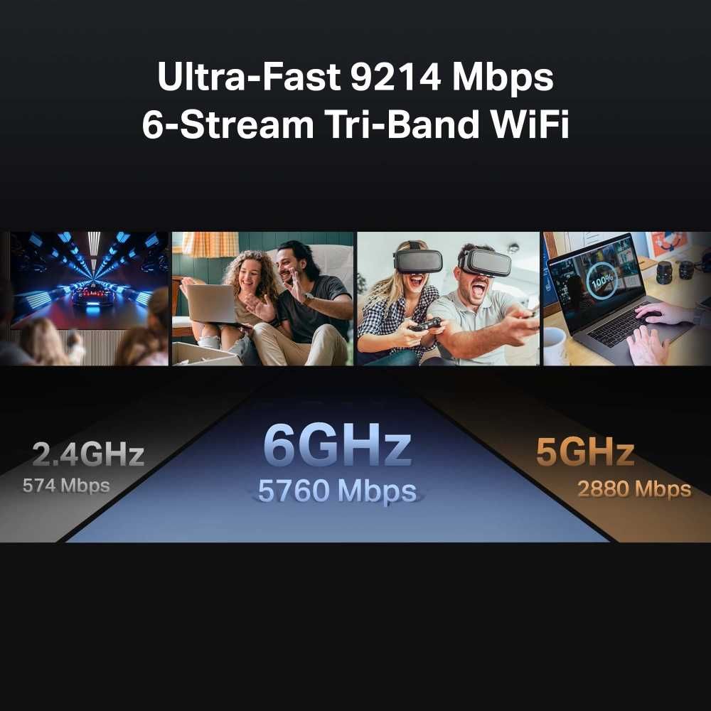 Wi-Fi роутер TP-Link  	Archer BE800 BE19000 Tri Band Wi-Fi 7