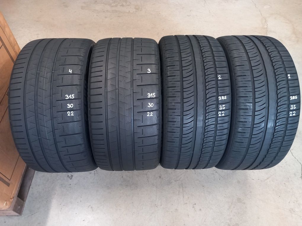 285/35ZR22 106W 2бр.& 2бр.315/30RZR22 107Y PIRELLI  Спорт пакет