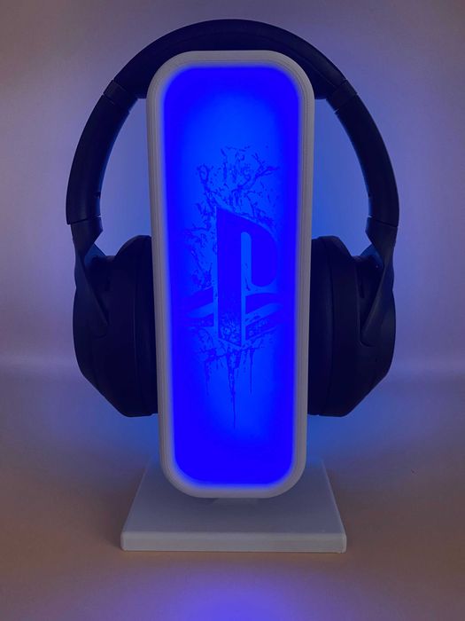 SUPORT CASTI LUMINA RGB – personalizat cu teme gaming, muzică, xbox,