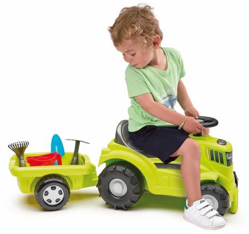 Tractor ride on cu remorca pentru copii 1-3 ani