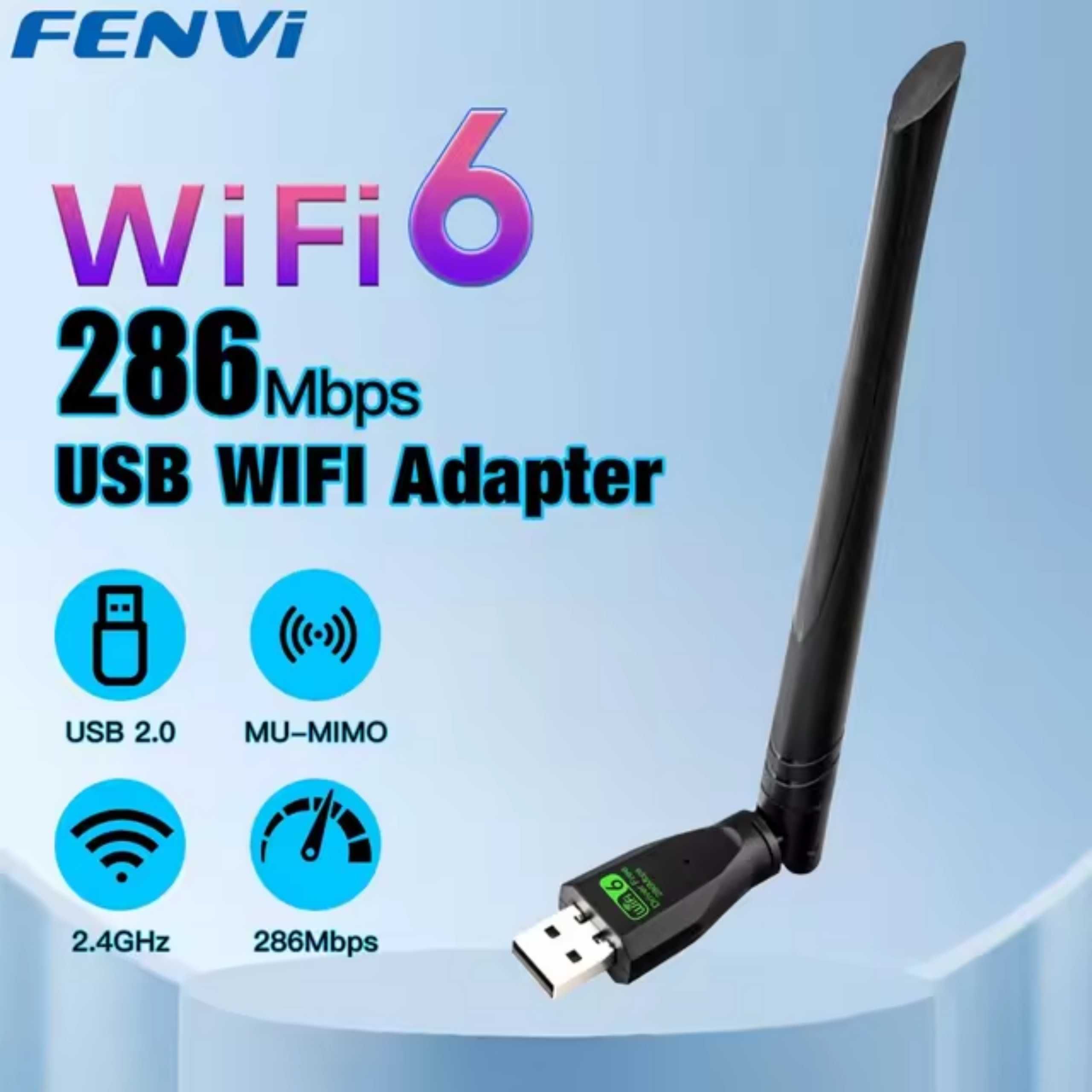 Placa de Retea WiFi Usb Externa - Antena Puternica, 2.4GHz, Plug&Play