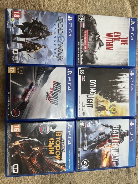 продам игры пс 4