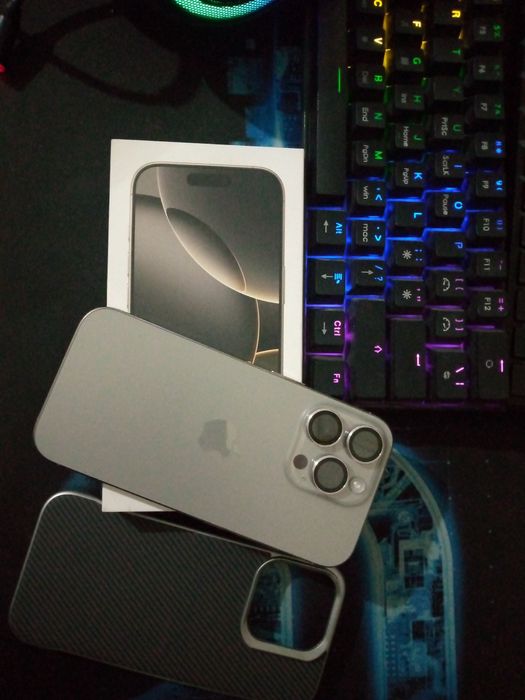 iphone 16 pro sotiladi Natural titanium 100% karopka dakument bor