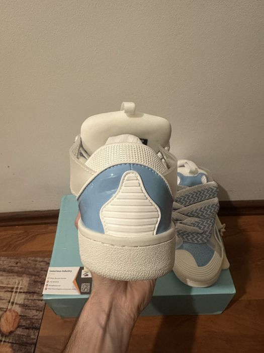 Lanvin Leather Curb Baby Blue