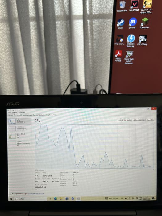 Laptop Asus 2 in 1 transformer book