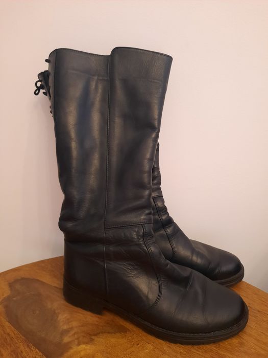 Vand cizme din piele imblanite